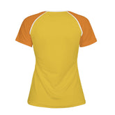 Pinsa Color Block Crewneck Stretchy Logo Tee - Blissfully Brand